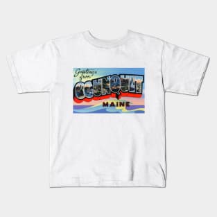 Greetings from Ogunquit, Maine - Vintage Large Letter Postcard Kids T-Shirt